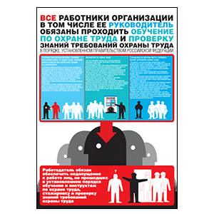 Плакат Обучение по охране труда